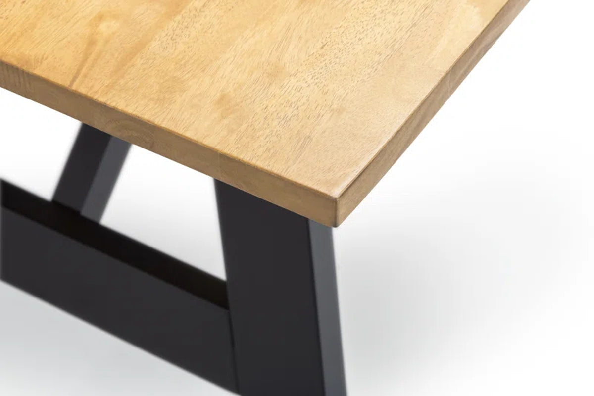 Mulford 6 - Person Rubberwood Solid Wood Dining Set