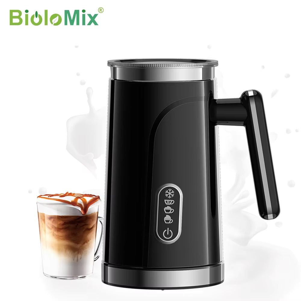 Electric 4 in 1 Automatic Hot and Cold Milk Frother Warmer for Latte, Foam Maker, Hot Chocolates, Cappuccino