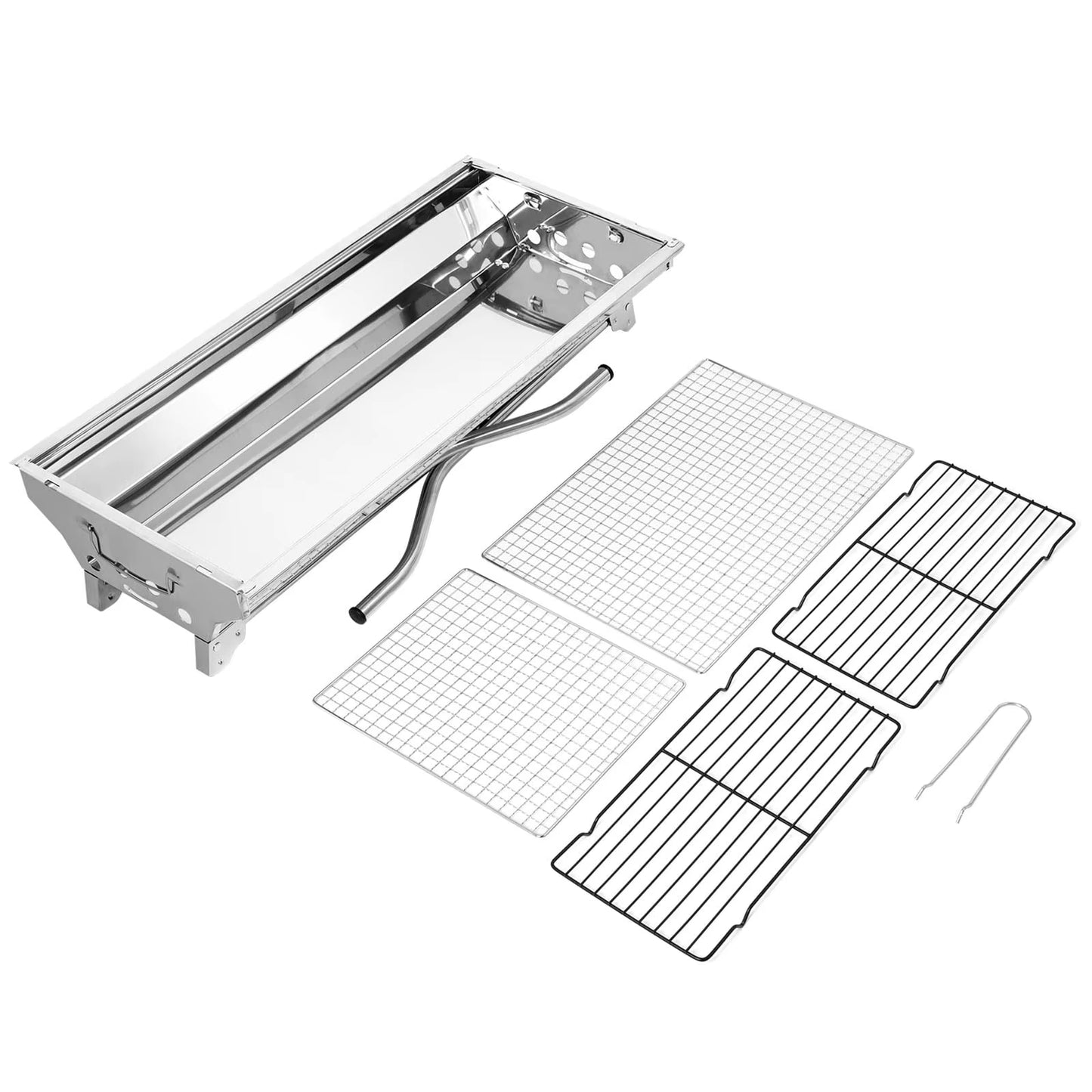 Portable Folding BBQ Grill, Compact and Lightweight Charcoal Grill, Easy to Assemble and Carry, Ideal for Outdoor Cooking