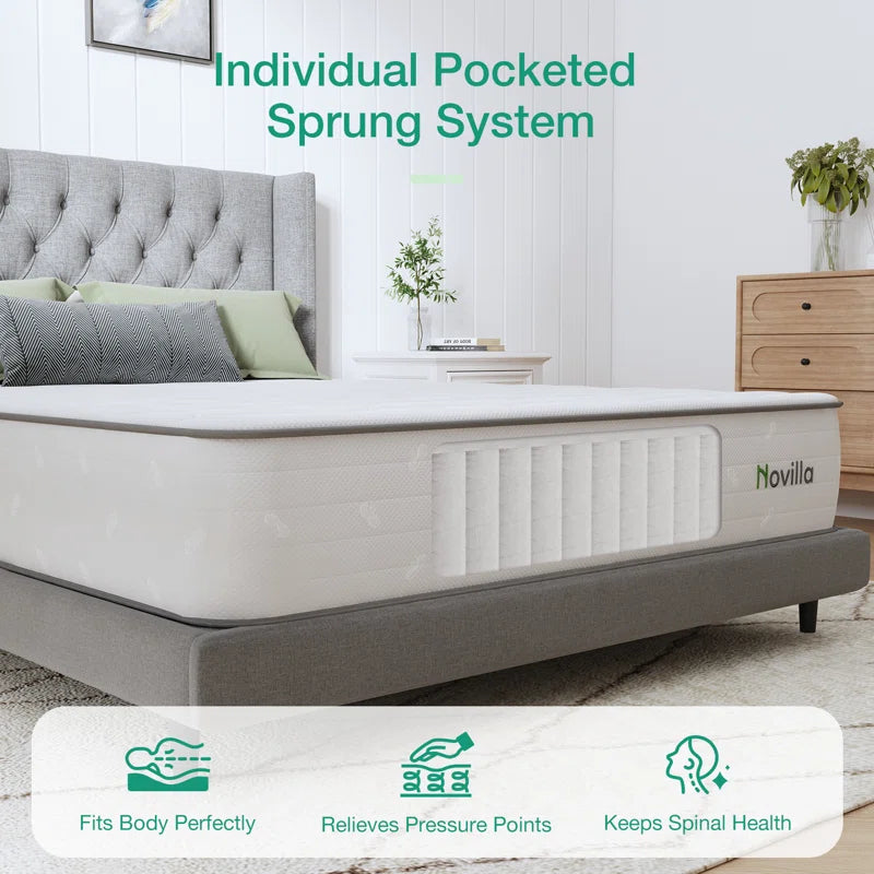 25Cm Ortho Memory Foam Pocket Sprung Mattress