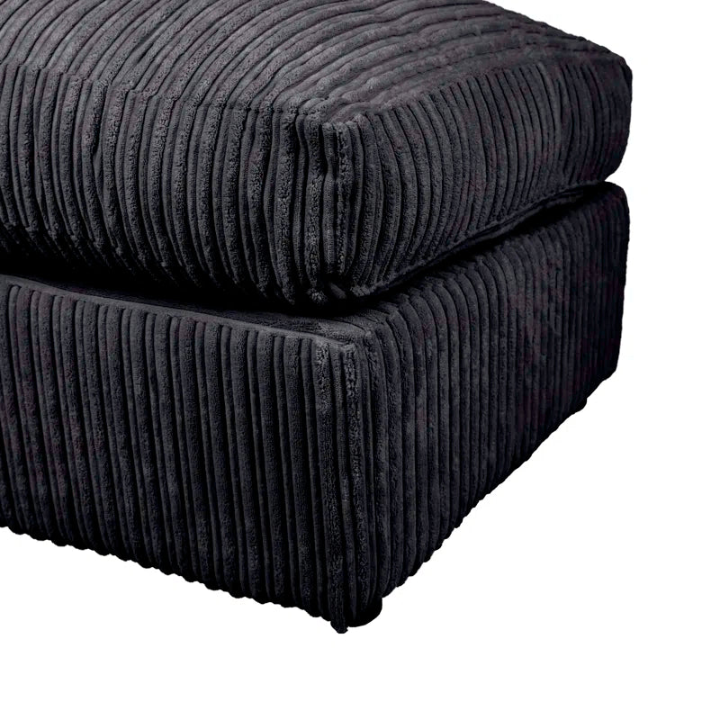 Moana 3 - Piece Upholstered Corner Sofa Chaise with Ottoman
