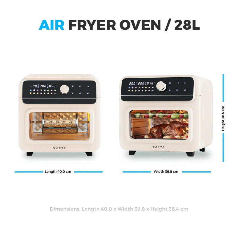 Ometa Air Fryer Oven Toaster Oven with Rotisserie