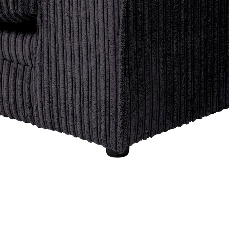Moana 3 - Piece Upholstered Corner Sofa Chaise with Ottoman