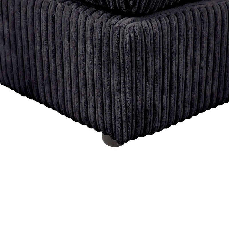 Moana 3 - Piece Upholstered Corner Sofa Chaise with Ottoman