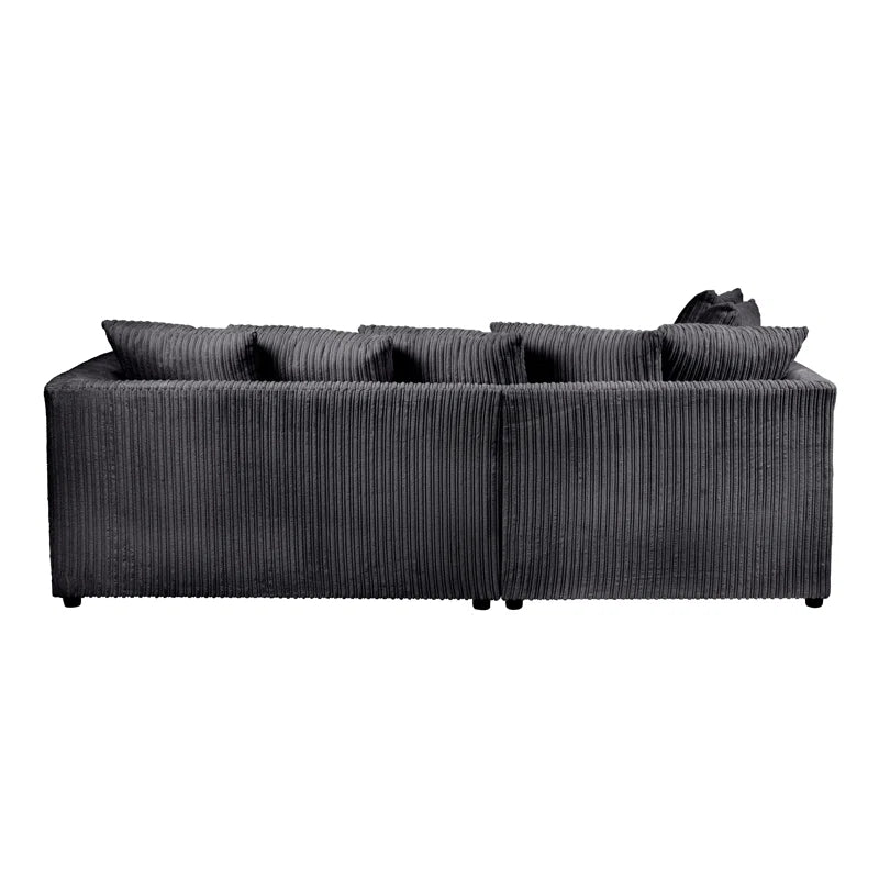 Moana 3 - Piece Upholstered Corner Sofa Chaise with Ottoman