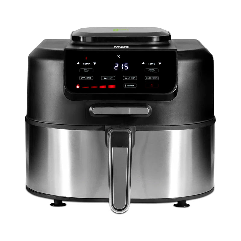 T17131 Vortx 5 in 1 Air Fryer and Grill with Crisper, 5.6L, Black