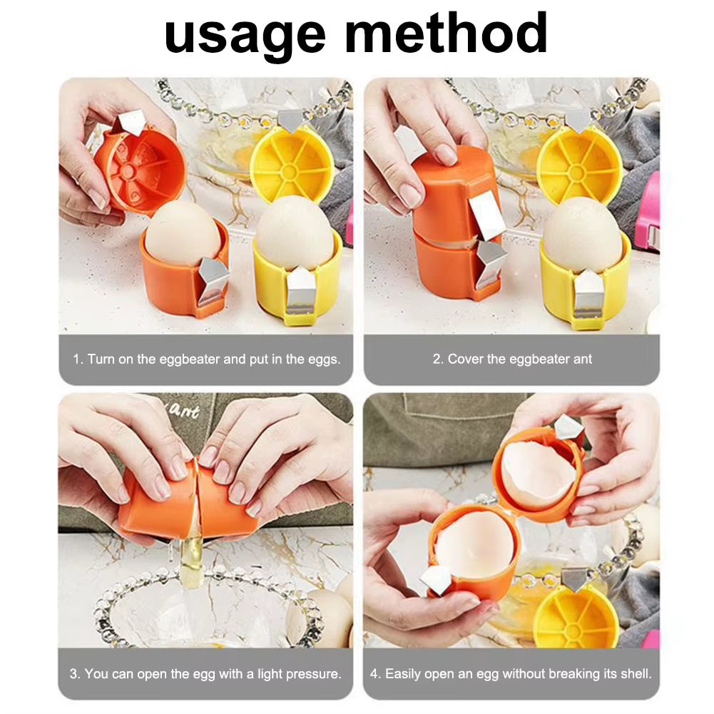 Egg Shell Opener Egg Beater Eggshell Separator Egg Cracking Tool Convenient Opening Eggshells Household Kitchen Baking Tools