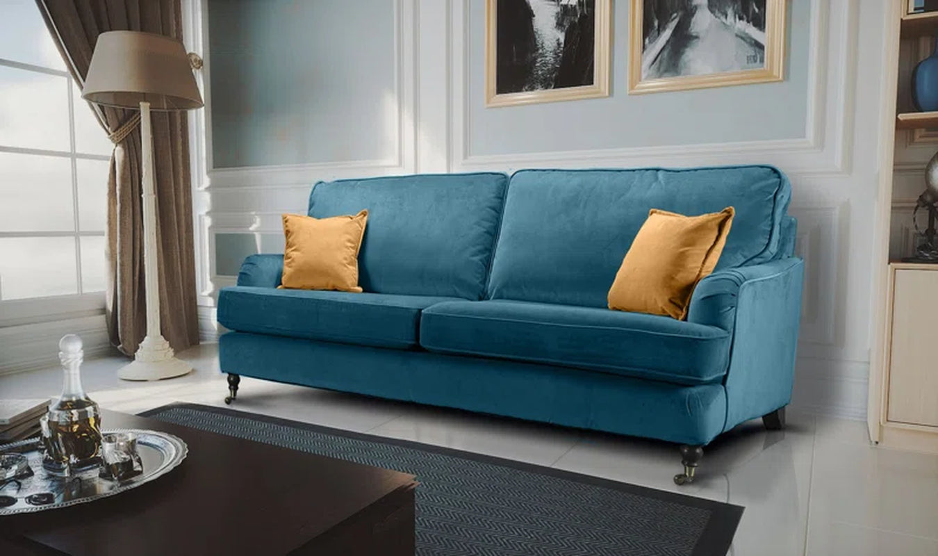 Marcantonio 3 Seater Velvet Sofa