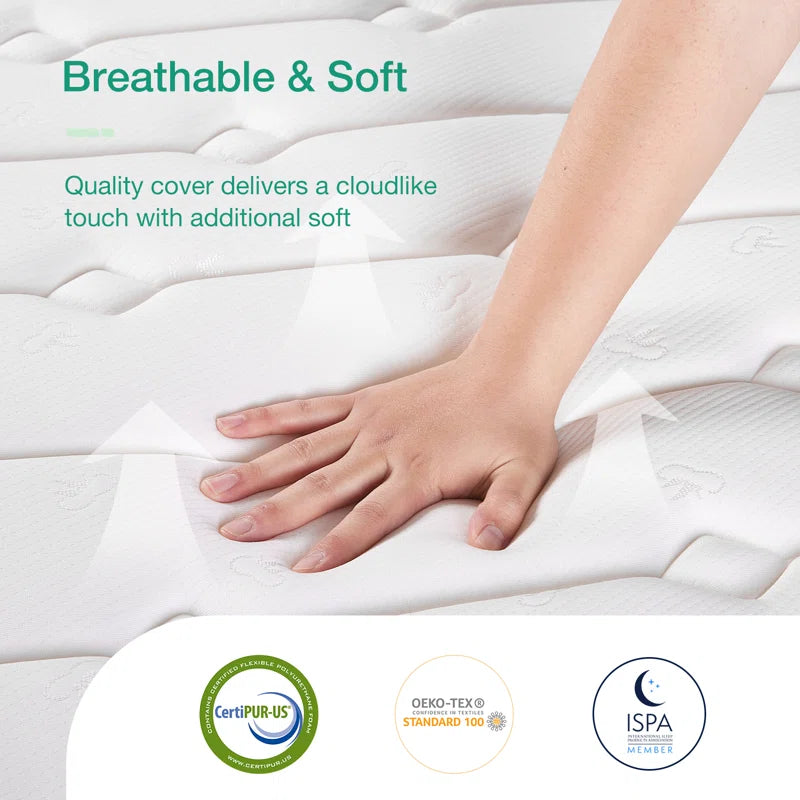 25Cm Ortho Memory Foam Pocket Sprung Mattress