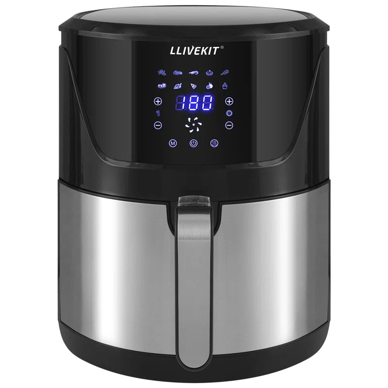 7L Large Air Fryer, Family Size Hot Air Fryer 1800W Digital Touchscreen with 10 Presets, Removable Basket, Timer & Temperature Control for Oil Free & Low Fat Healthy Cooking