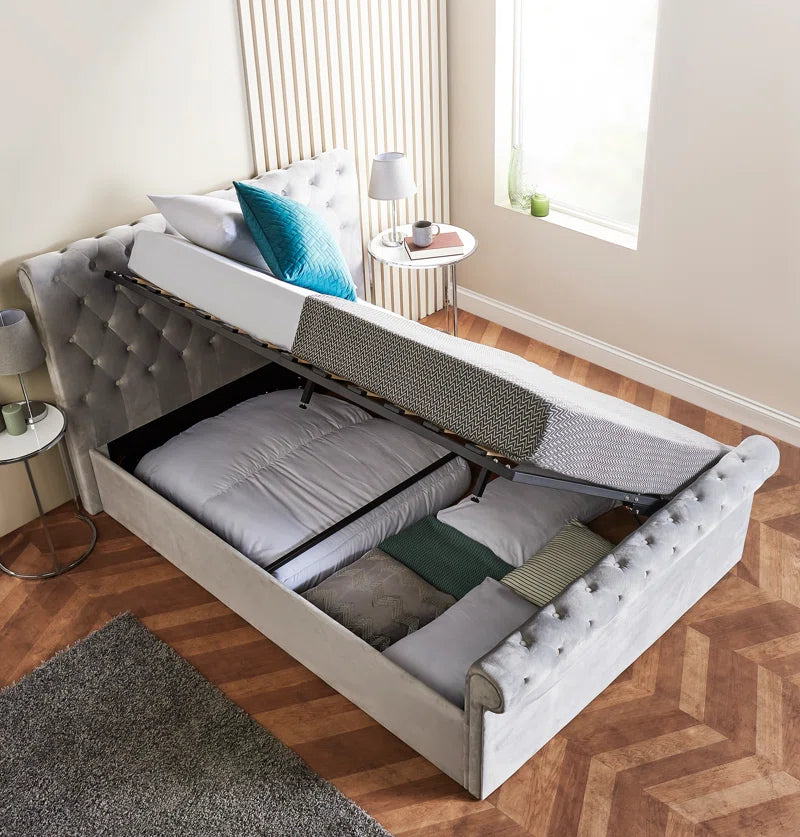 Edgehill Upholstered Ottoman Storage Bed with Mattress