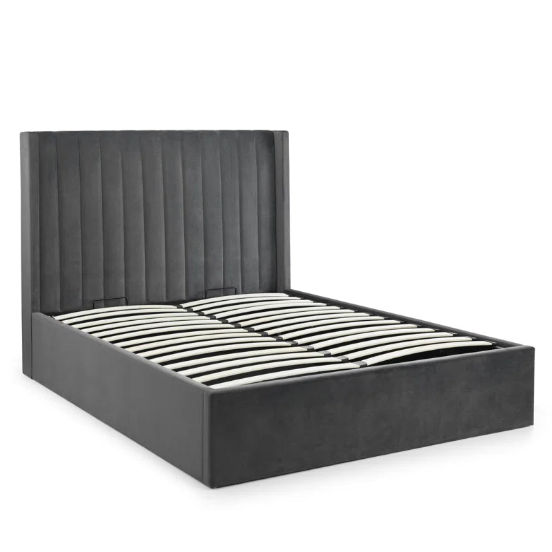 Bozrah Double (4'6) Upholstered Ottoman Bed with Mattress