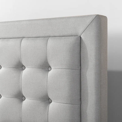Cassat Upholstered Bed Frame with Button Tufted Headboard