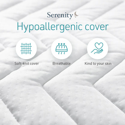 Adamine Serenity Coil Spring and Comfort Foam Hybrid Mattress