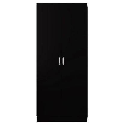 Lycinda 2 Door Double Wardrobe - Matt Finish, Scratch Resistant, Brushed Chrome Metal Handles
