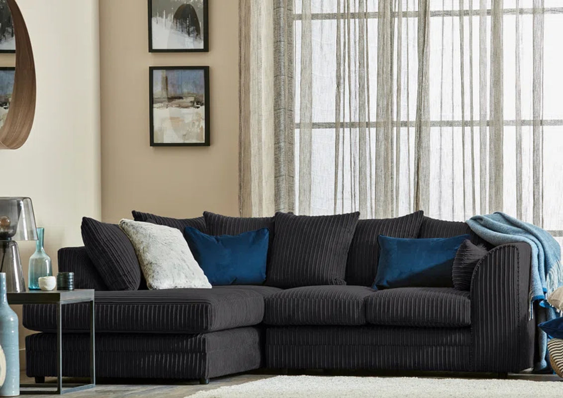 Moana 3 - Piece Upholstered Corner Sofa Chaise with Ottoman