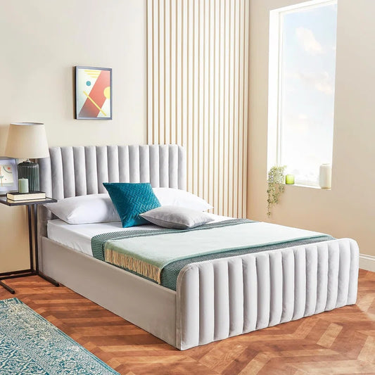 Comacho Upholstered Ottoman Storage Bed with Mattress