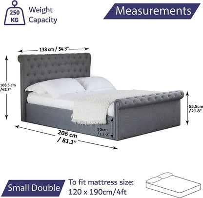 Edgehill Upholstered Ottoman Storage Bed with Mattress