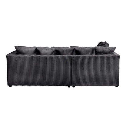 Moana 3 - Piece Upholstered Corner Sofa Chaise with Ottoman